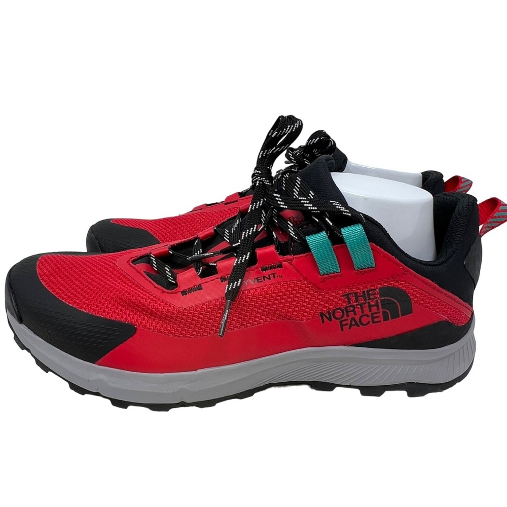 North Face Cragstone Red Black Men's Fabric Stretch  Hiking Shoe Size 12 US NWOB
